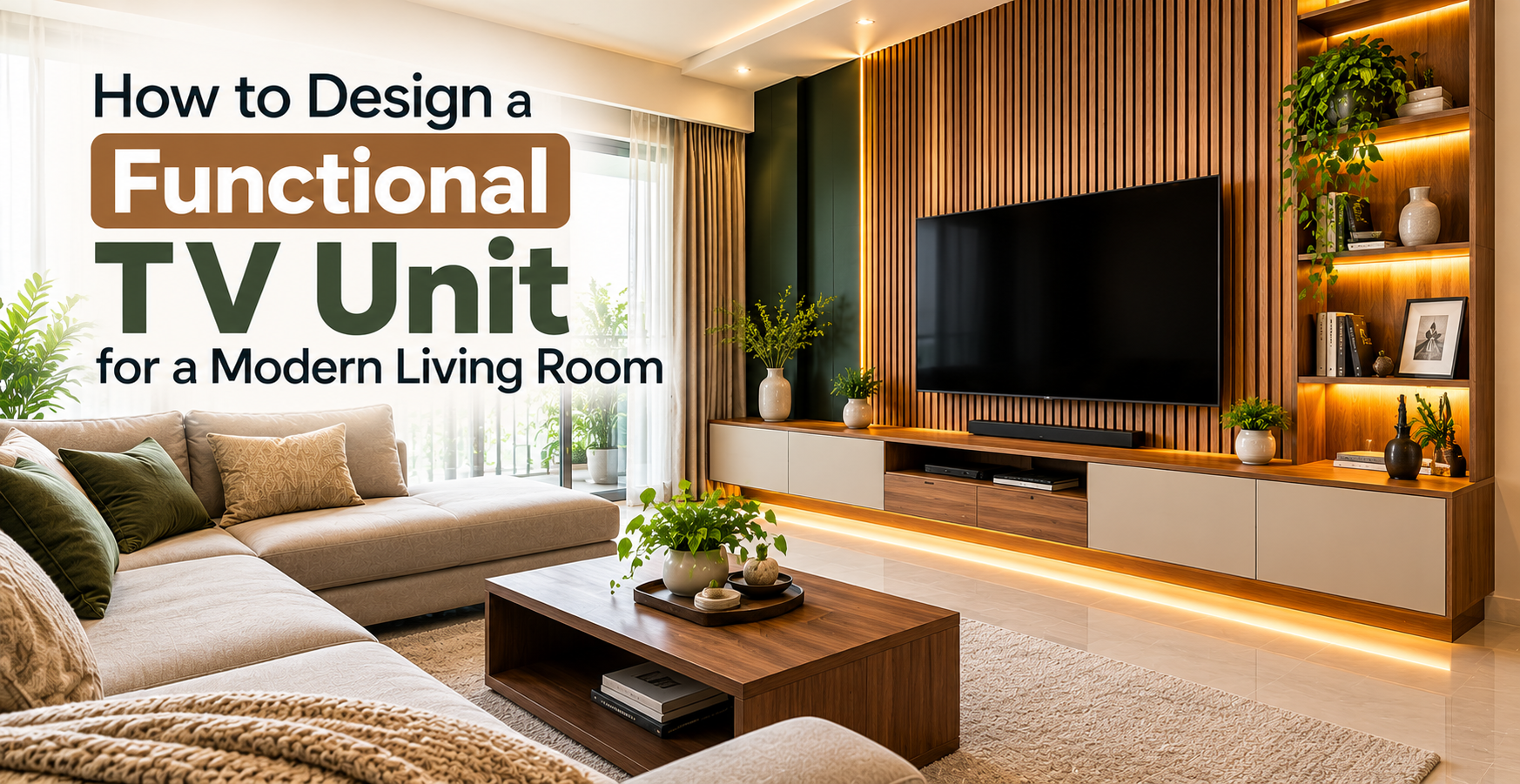 How to Design a Functional TV Unit for a Modern Living Room