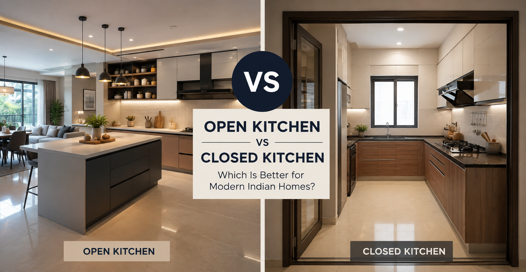 Open Kitchen vs Closed Kitchen: Which Is Better for Modern Indian Homes?