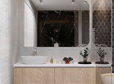 Würfel luxury bathroom vanity with practical storage – DreamNest Vijayawada