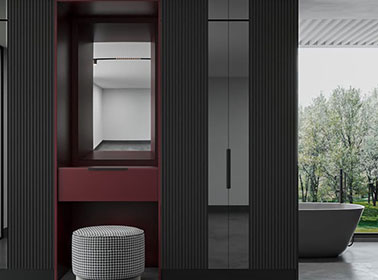 Würfel laminated wardrobe design for bedroom – DreamNest Interiors Vijayawada